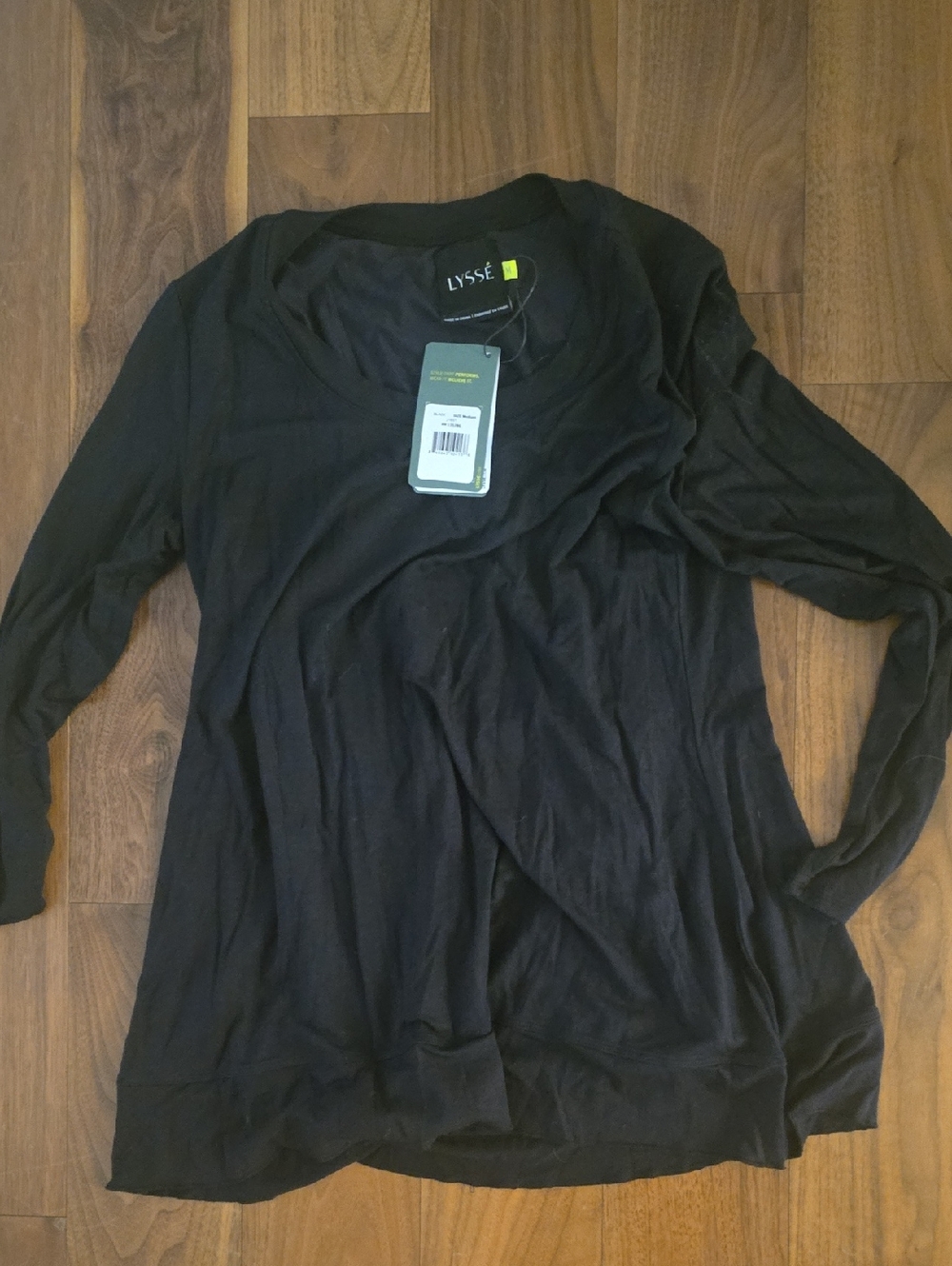 Lysse Women's Long Sleeve Black Crew Tee